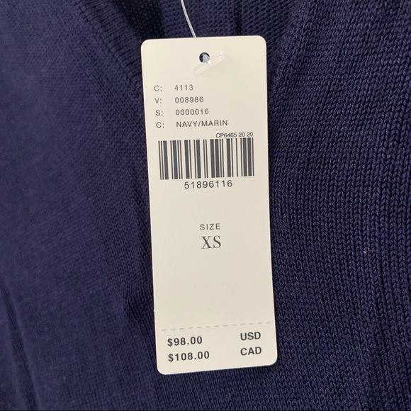 Anthropologie navy loose fit knit tee - Picture 2 of 7